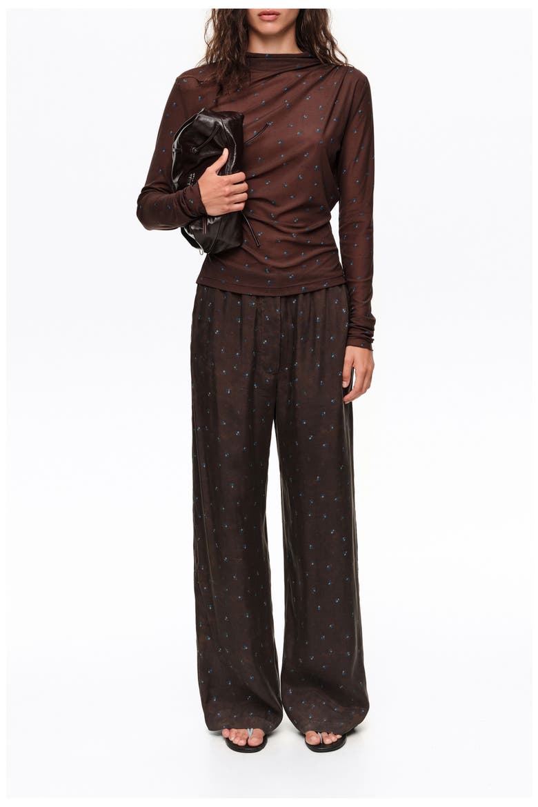Floral Fluid Jogger Trousers, Alternate, color, BIMBA Y LOLA  FLOWERS
