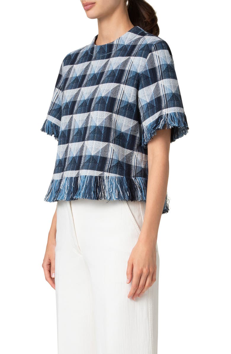 Akris punto Rhombus Jacquard Top, Alternate, color,