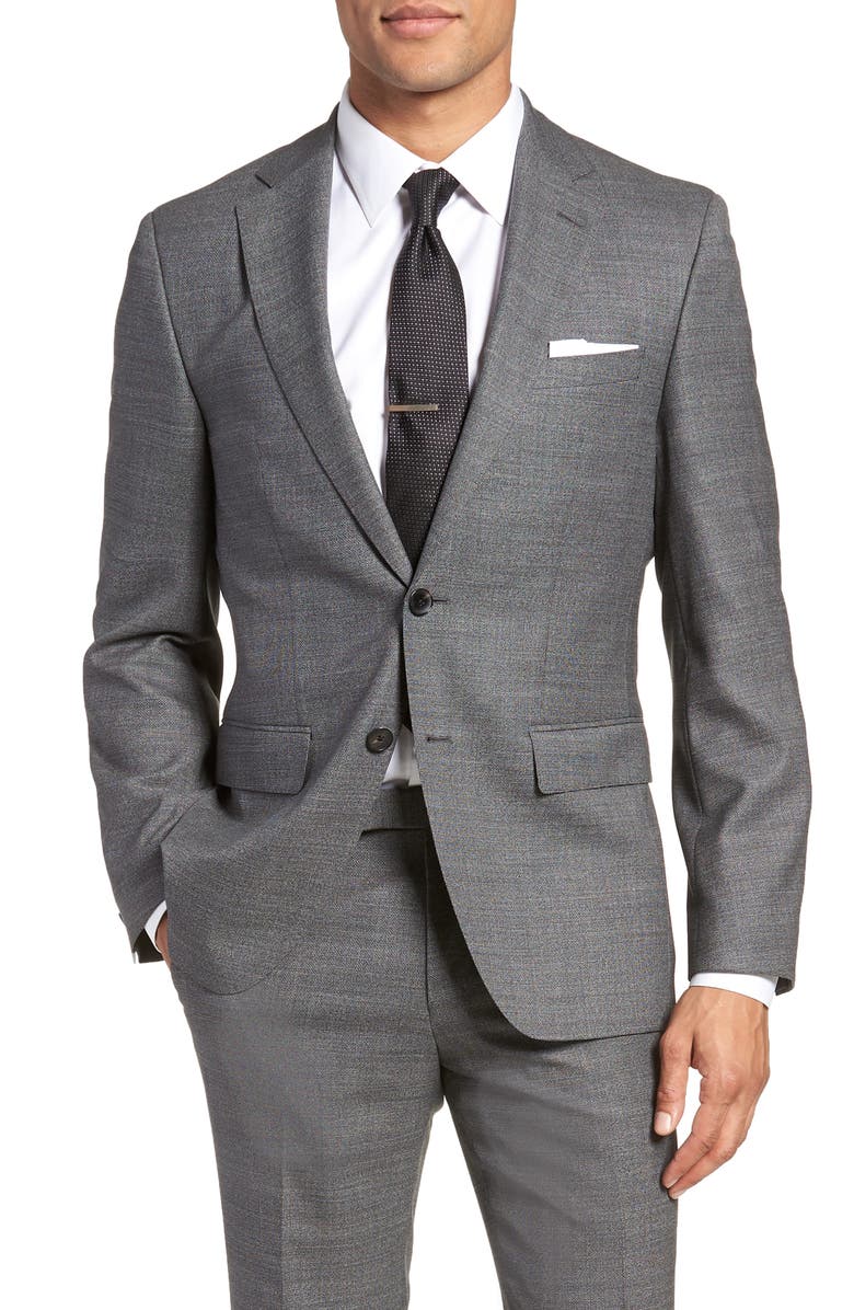 BOSS Johnstons/Lenon Classic Fit Solid Wool Suit, Alternate, color,
