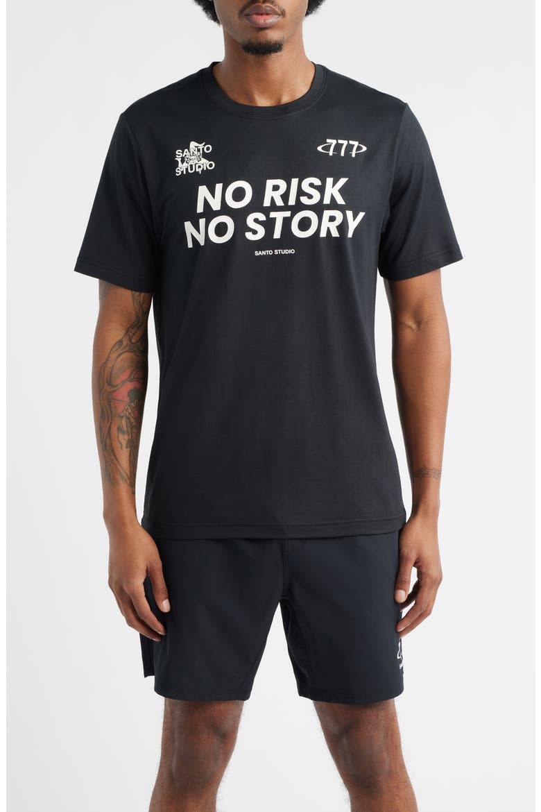 Tempo No Risk Graphic T-Shirt, Main, color, BLACK