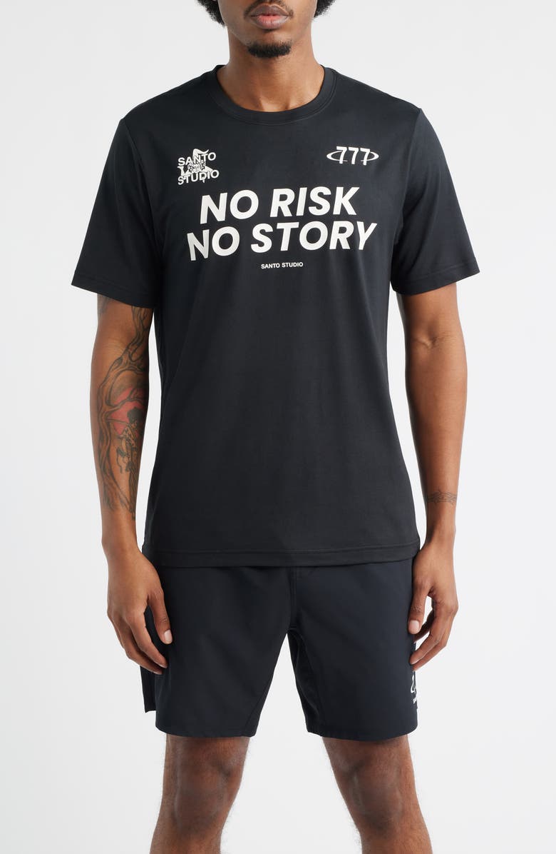 SANTO STUDIO Tempo No Risk Graphic T-Shirt, Main, color, Black