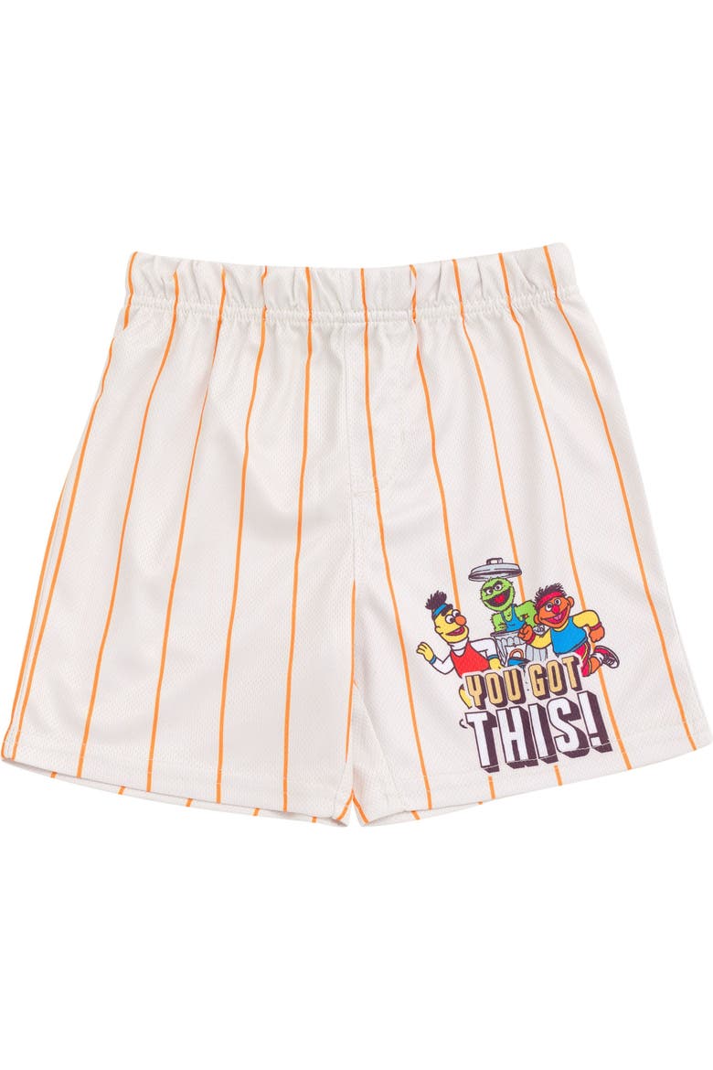 2-Piece Basketball Jersey and Shorts Set, Alternate, color, Orange Stripe
