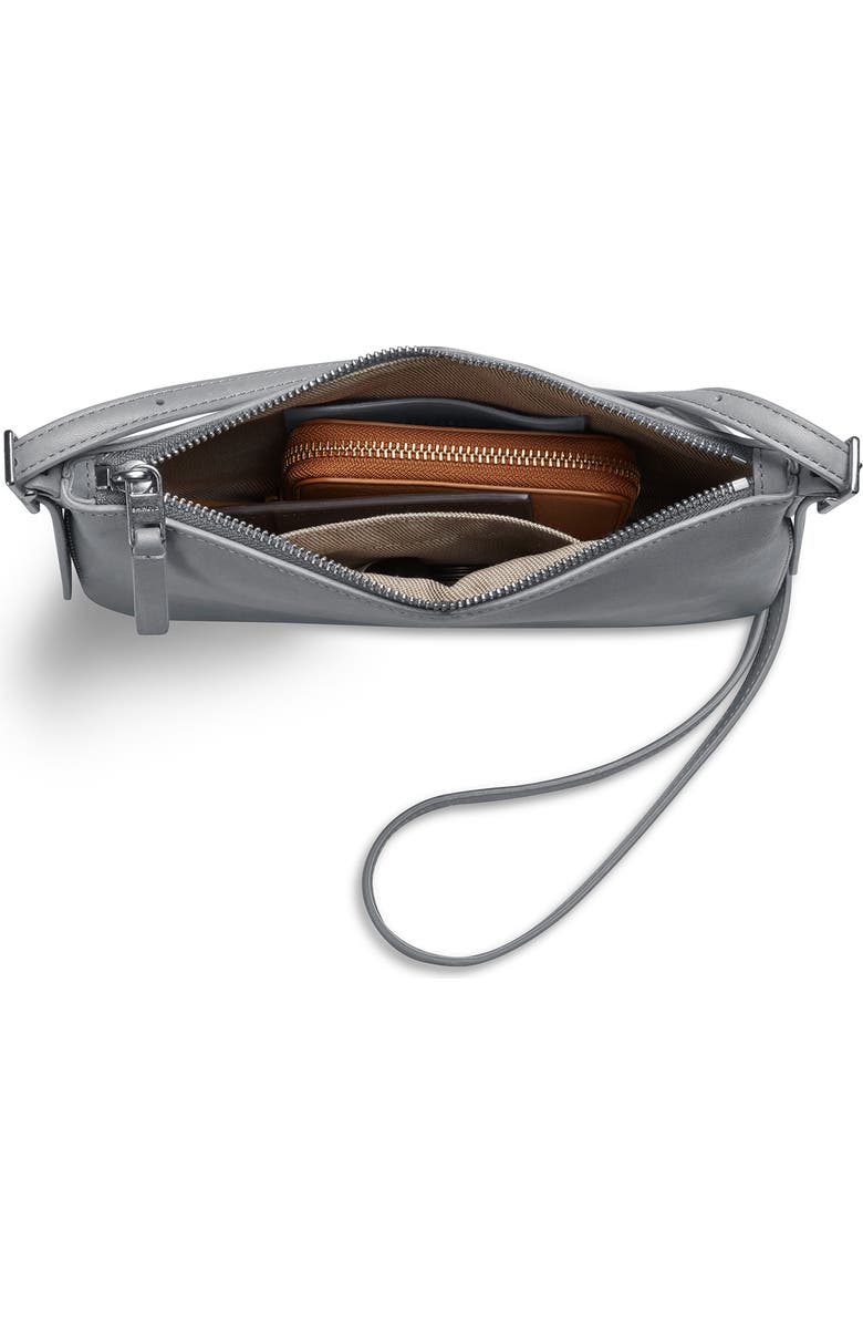 Shinola Small Bixby Accordion Leather Crossbody Bag, Alternate, color, Mist