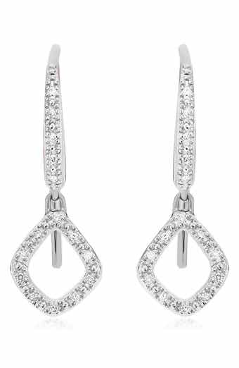 Monica Vinader Riva Mini Kite Diamond Pavé Drop Earrings