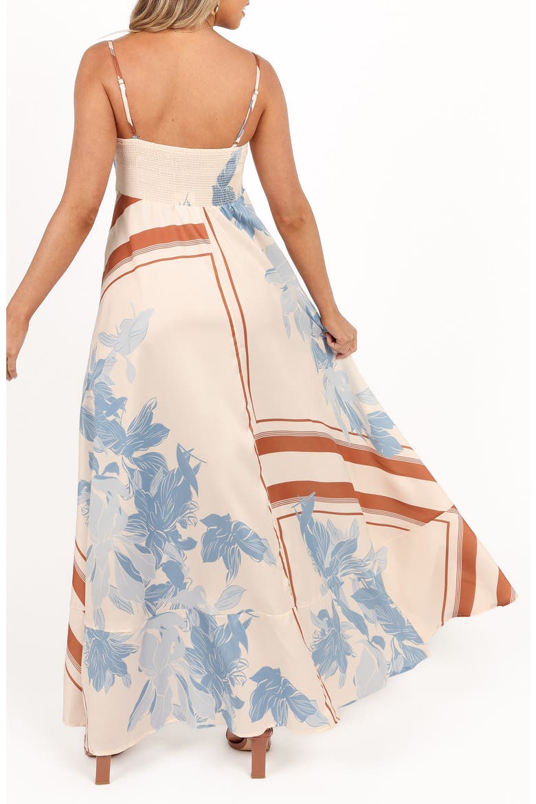 Eleanor Scarf Print Maxi Dress, Alternate, color, PALE BLUE PRINT
