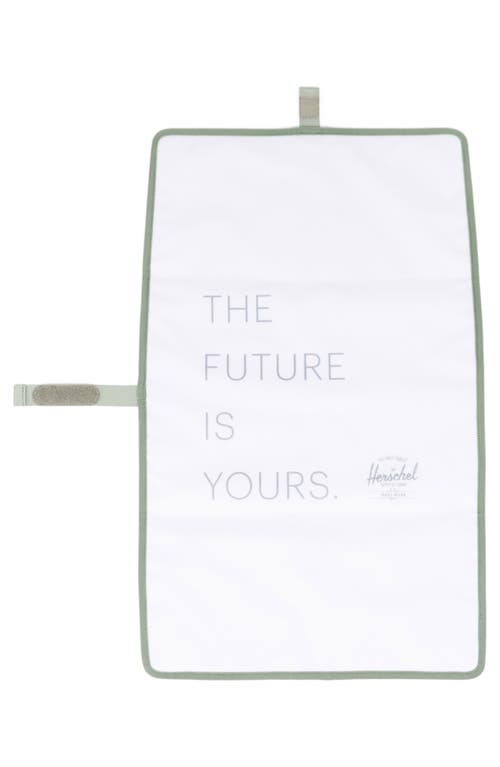 Shop Herschel Supply Co . Strand 24-liter Duffle Diaper Bag In Iceberg Green Crosshatch