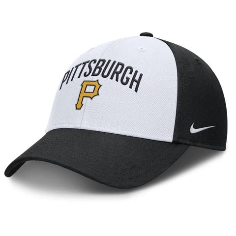 Men's Nike White/Black Pittsburgh Pirates Club Performance Adjustable Hat