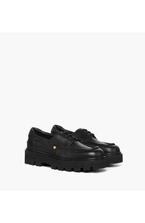 Men's Platform Loafers in Calfskin
