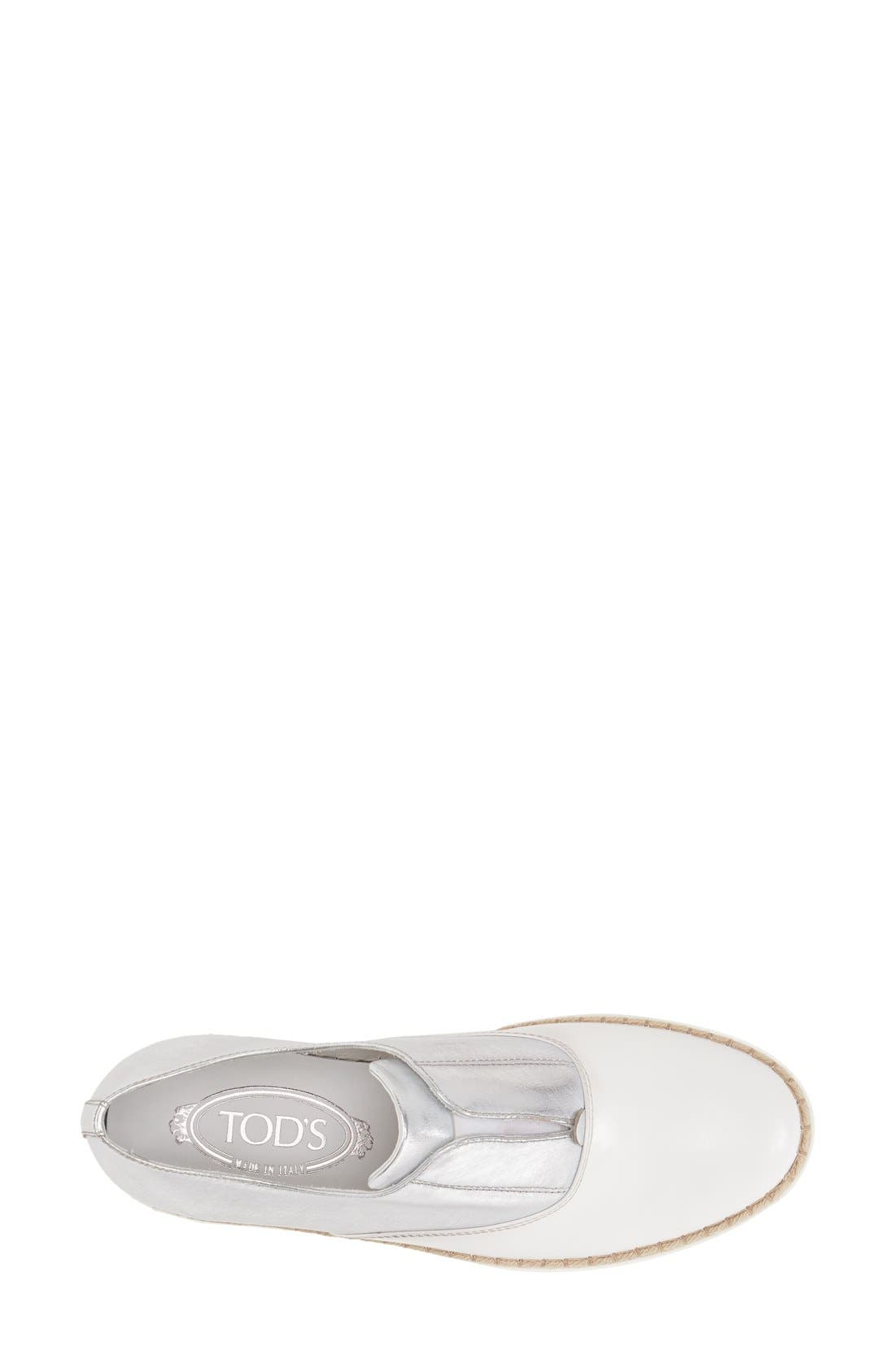 Tod's Espadrille Sneaker, Alternate, color, 