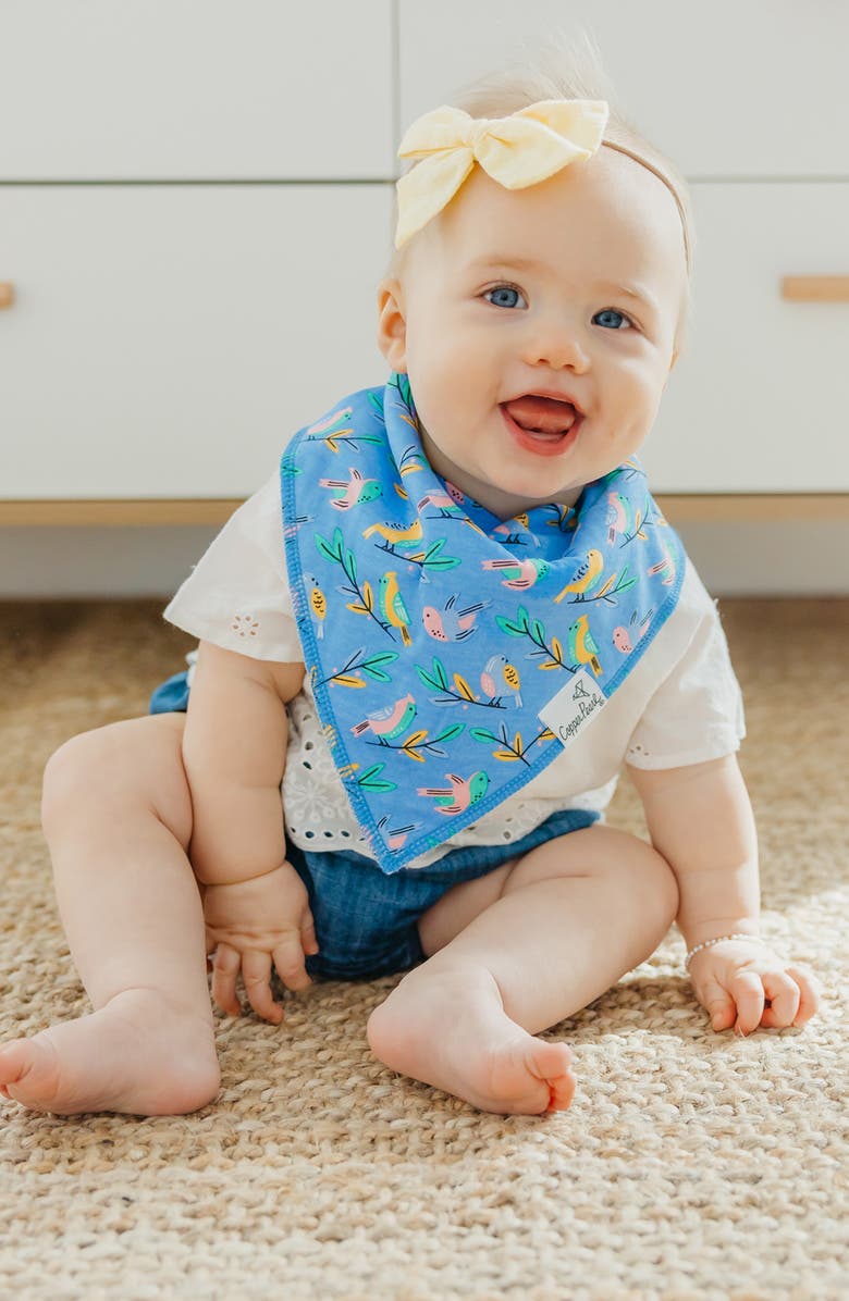 Copper Pearl 4-Pack Bandana Bibs, Alternate, color, Birdie