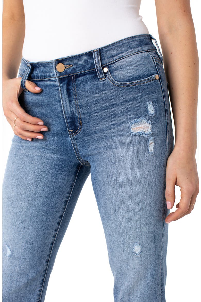 Ripped Ankle Straight Leg Jeans, Alternate, color, GORDON