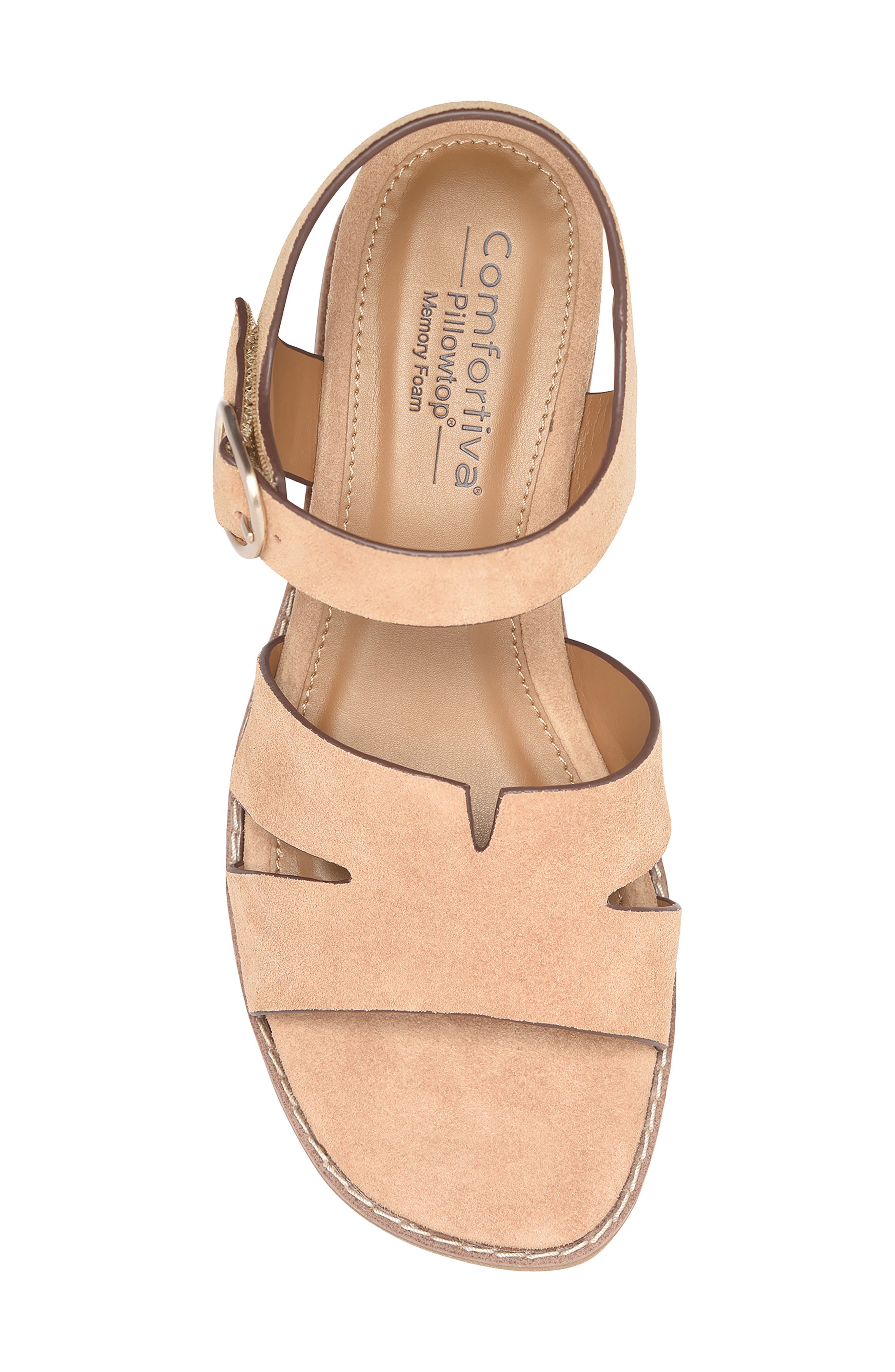 Maira Slingback Wedge Sandal, Alternate, color, DESERT