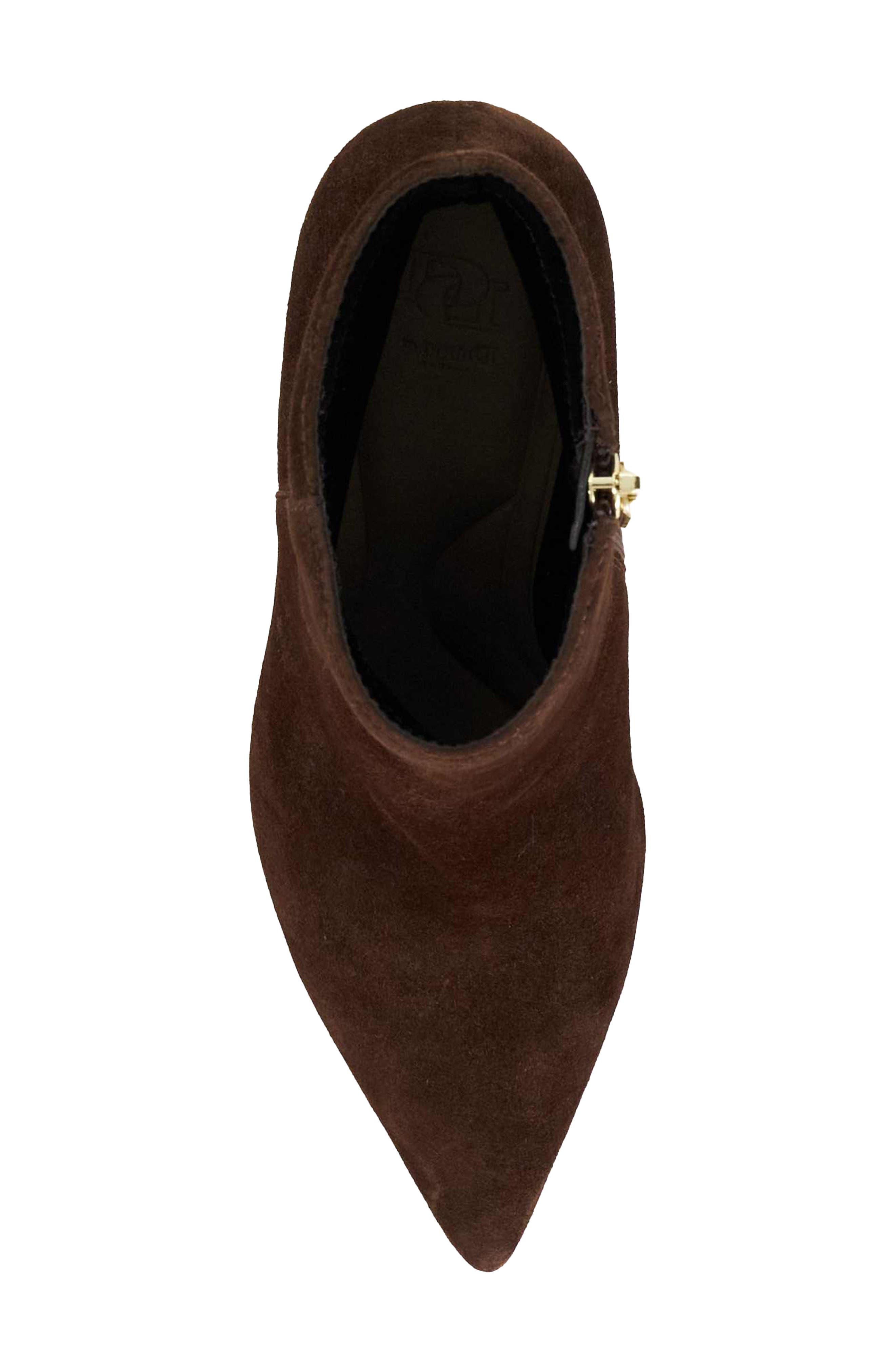 Obsessively Pointed Toe Bootie, Alternate, color, BROWN