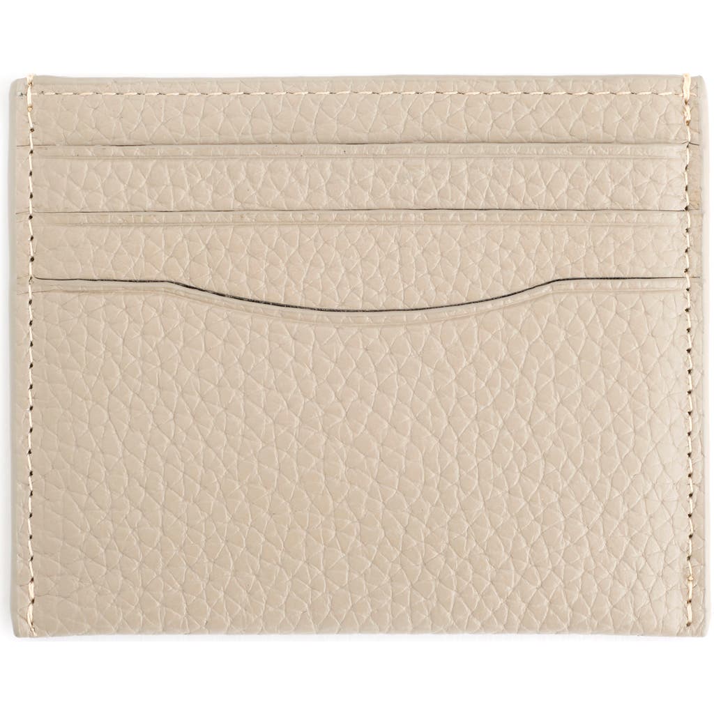 Royce New York Rfid Leather Card Holder In Taupe