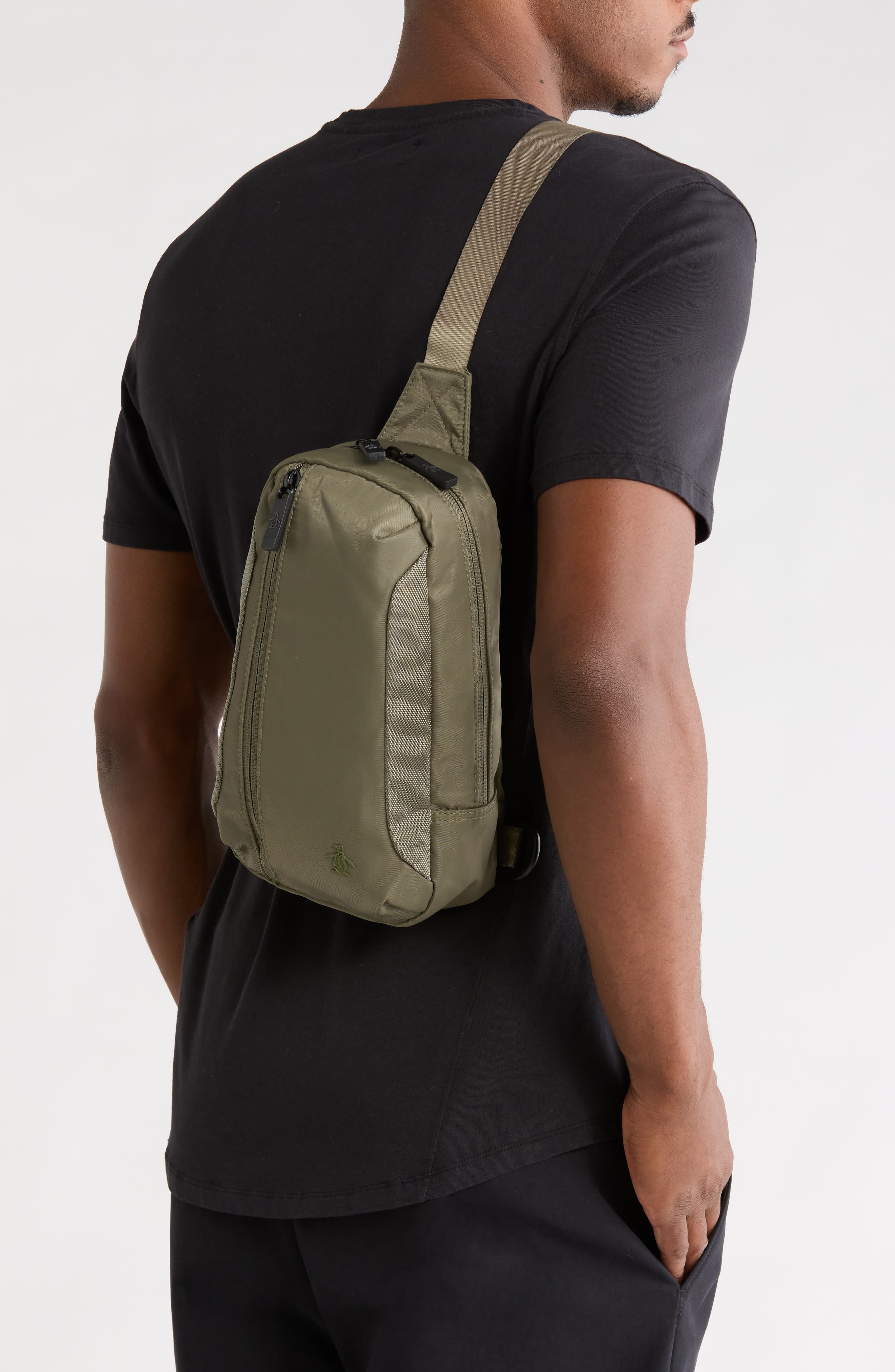 Sleek Convertible Slingbag, Alternate, color, DUSTY OLIVE
