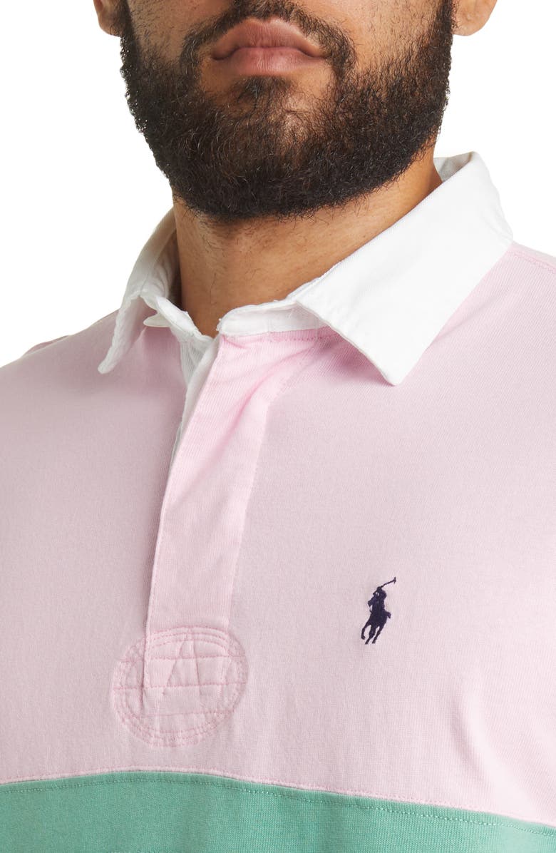 Polo Ralph Lauren Men's Classic Fit Stripe Long Sleeve Polo, Alternate, color, 