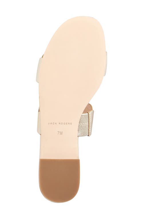 Jack Rogers Greglen Two-strap Sandal In Silver