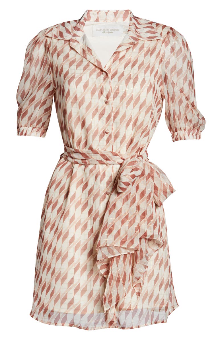 Elizabeth Crosby Culpo Geo Print Minidress, Alternate, color, 