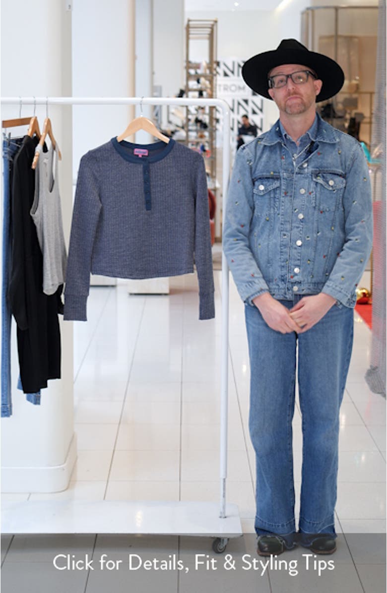 Ruth Waffle Knit Henley, sales video thumbnail