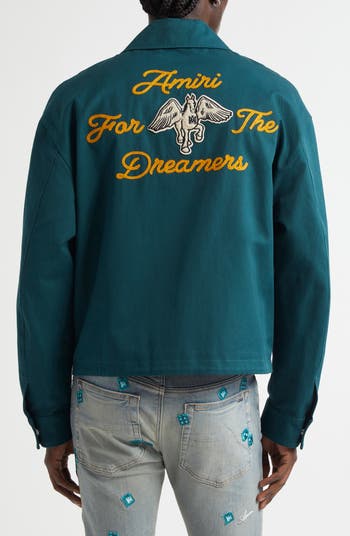 AMIRI Pegasus Patch Zip Blouson Jacket | Nordstrom AMIRI Pegasus Patch Zip Blouson Jacket | Nordstrom