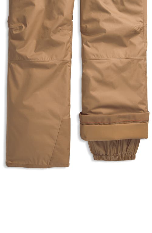 The North Face Kids' Freedom Waterproof Insulated Snow Pants In Brown
