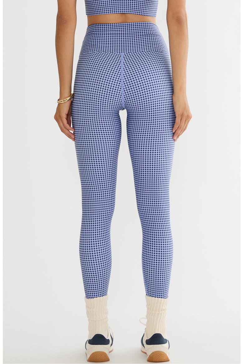 Piper High Waist Gingham Leggings, Alternate, color, BLUE GINGHAM