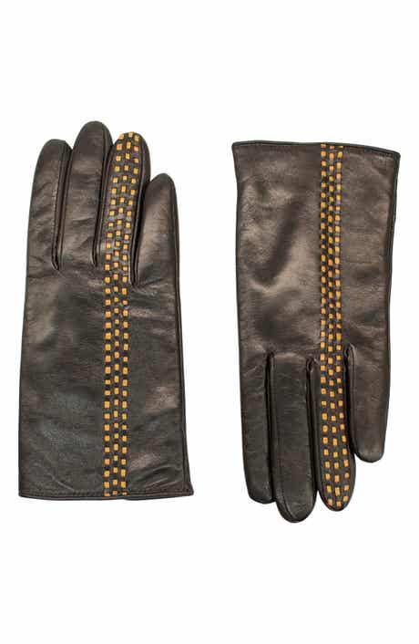 Portolano Contrast Stitch Leather Gloves