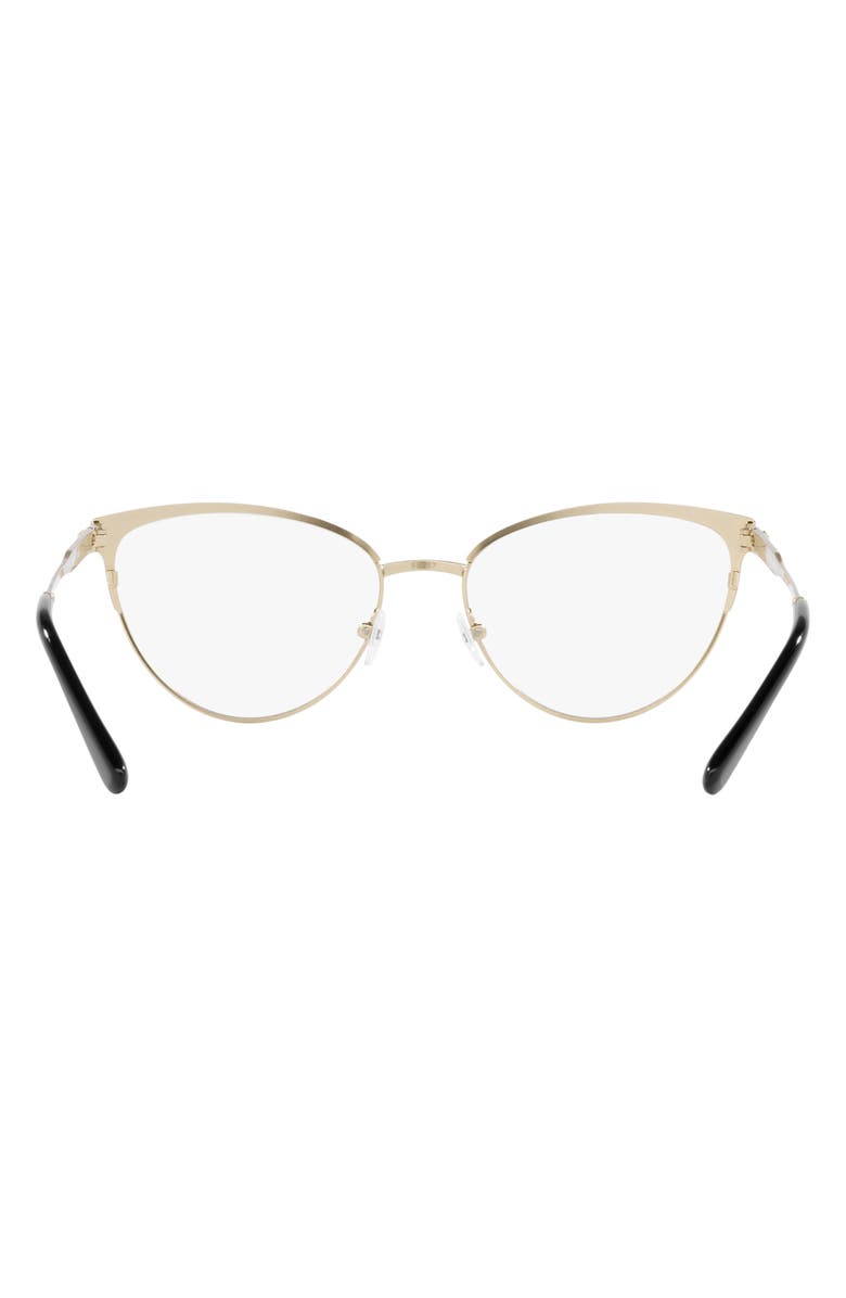 Michael Kors Marsaille 55mm Cat Eye Optical Glasses, Alternate, color, Light Gold