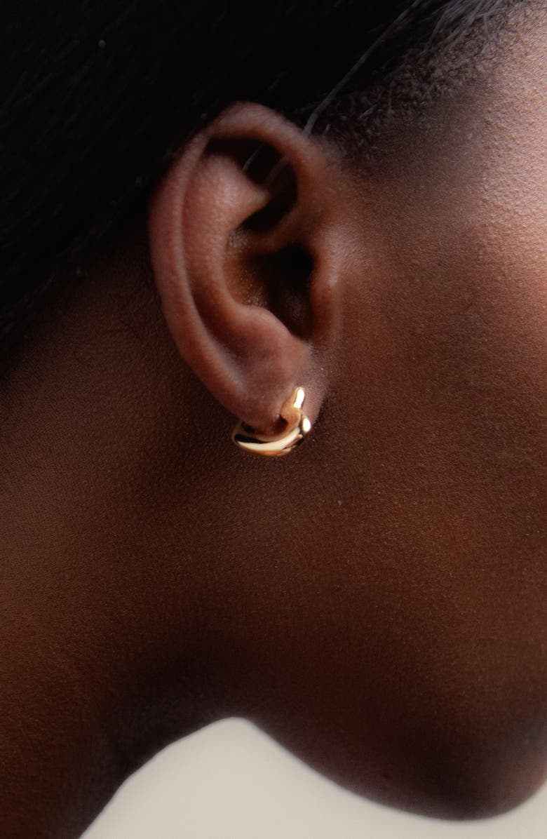 YOJ Loff Heart Hoop Earrings, Alternate, color, Gold