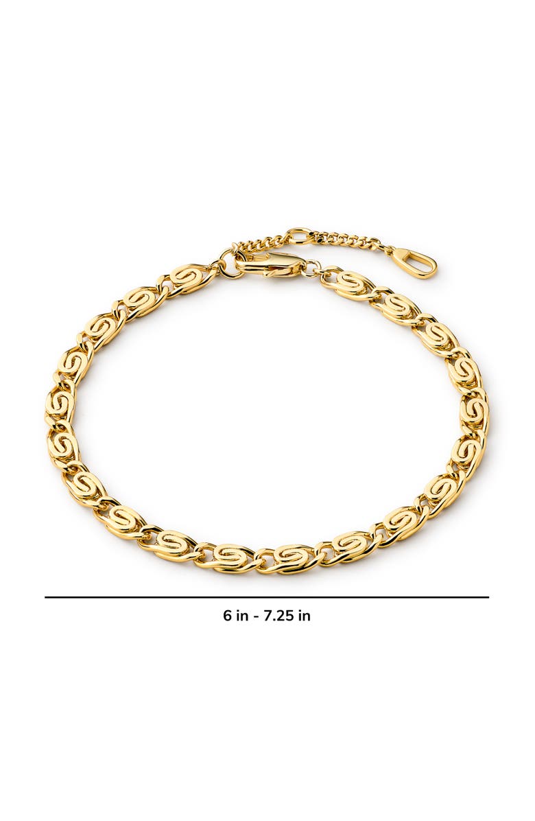 Ana Luisa Gold Chain Bracelet - Navy Bracelet, Alternate, color, 