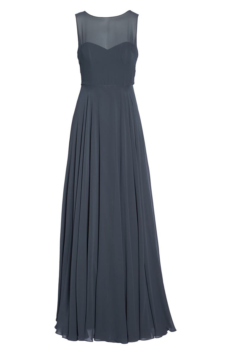 Jenny Yoo Elizabeth Chiffon Gown, Alternate, color, 