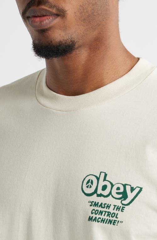 Obey Smash The Control Machine Cotton Graphic T-shirt