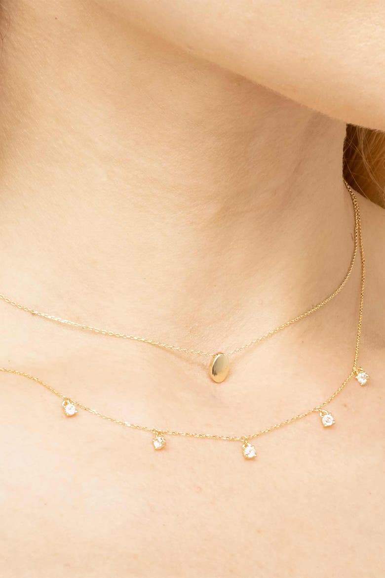 14K Yellow Gold Seeing Sparks Hanging Necklace, Alternate, color, Yellow Gold
