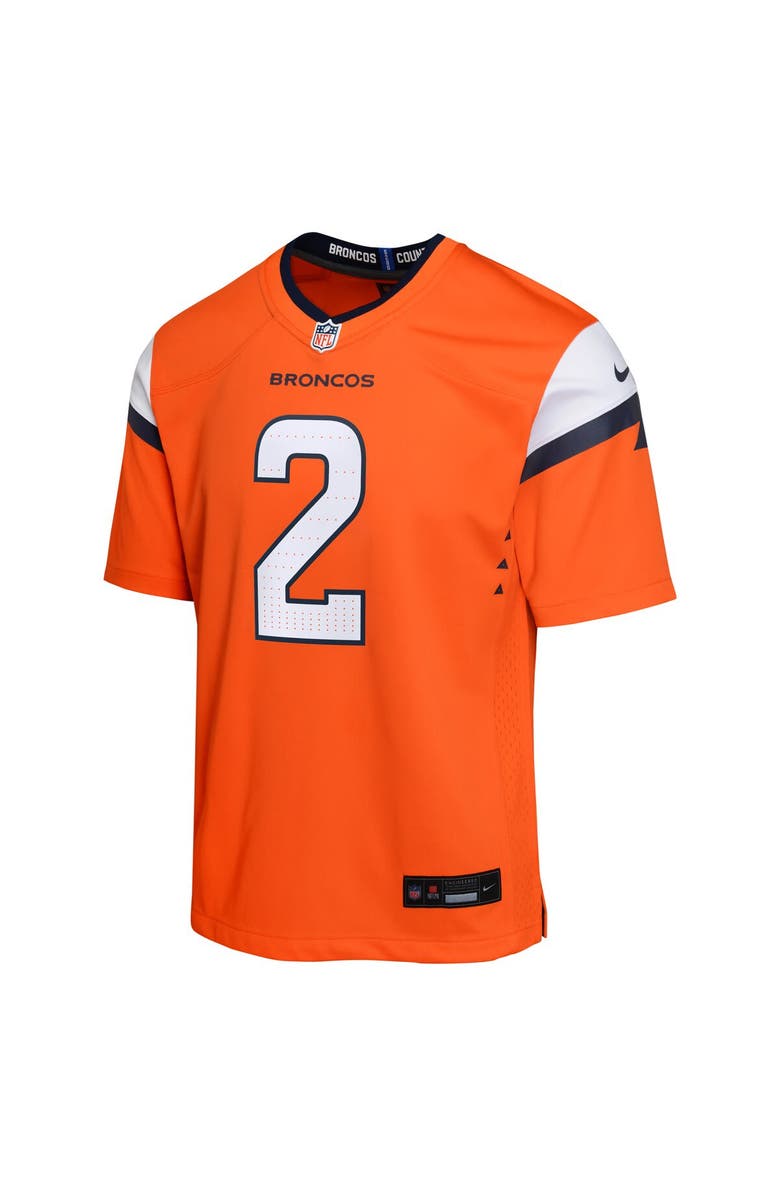 Nike Youth Nike Patrick Surtain II Orange Denver Broncos Mile High Collection Game Jersey, Alternate, color, Orange