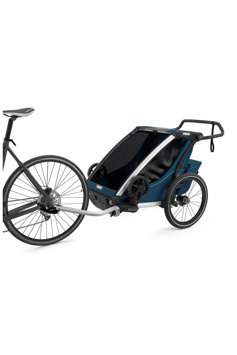 Chariot Cross 2 Multisport Double Cycle Trailer/Stroller, Alternate, color, MAJOLICA BLUE
