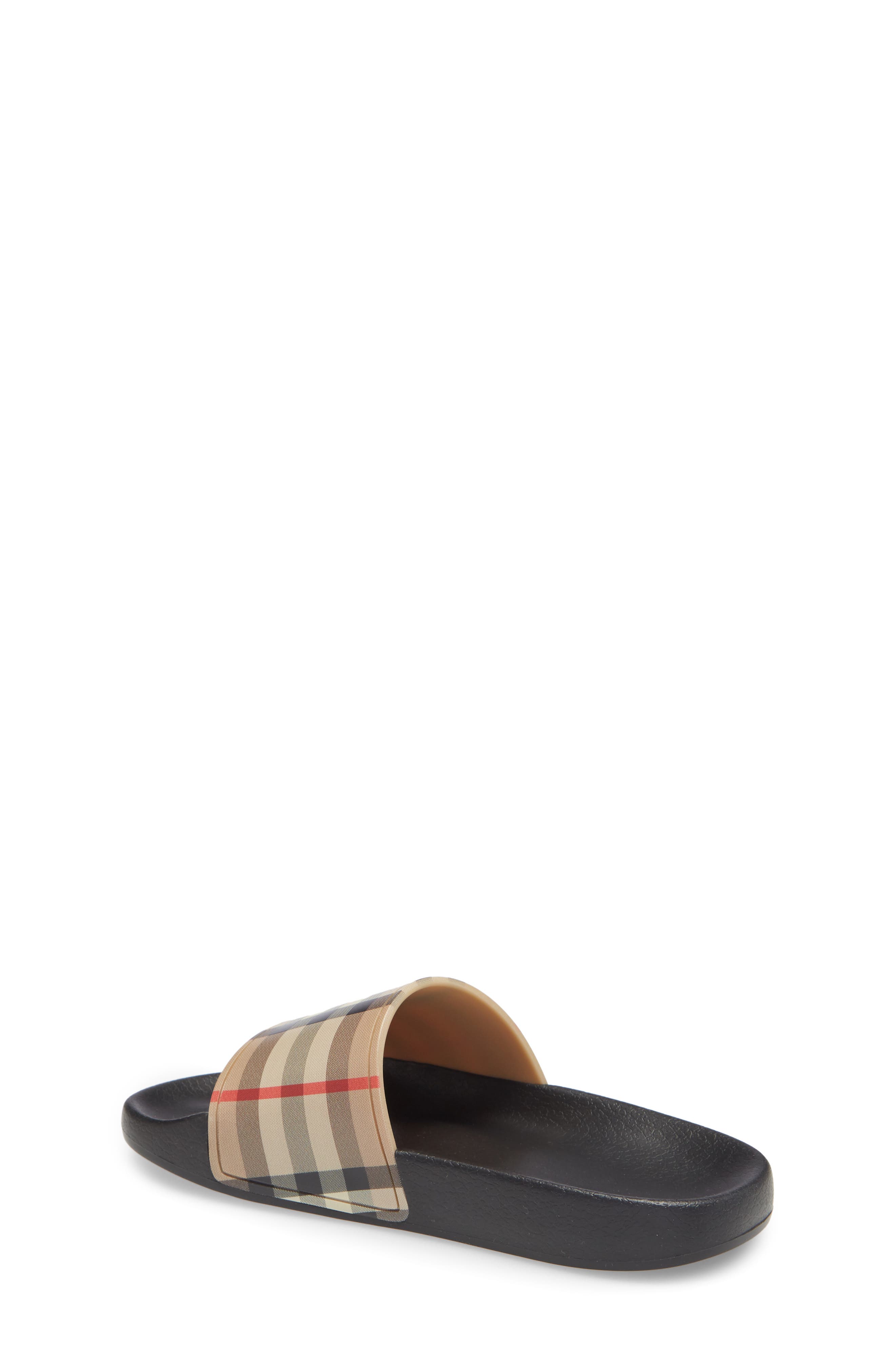 Burberry Check Slide Sandal, Alternate, color, 