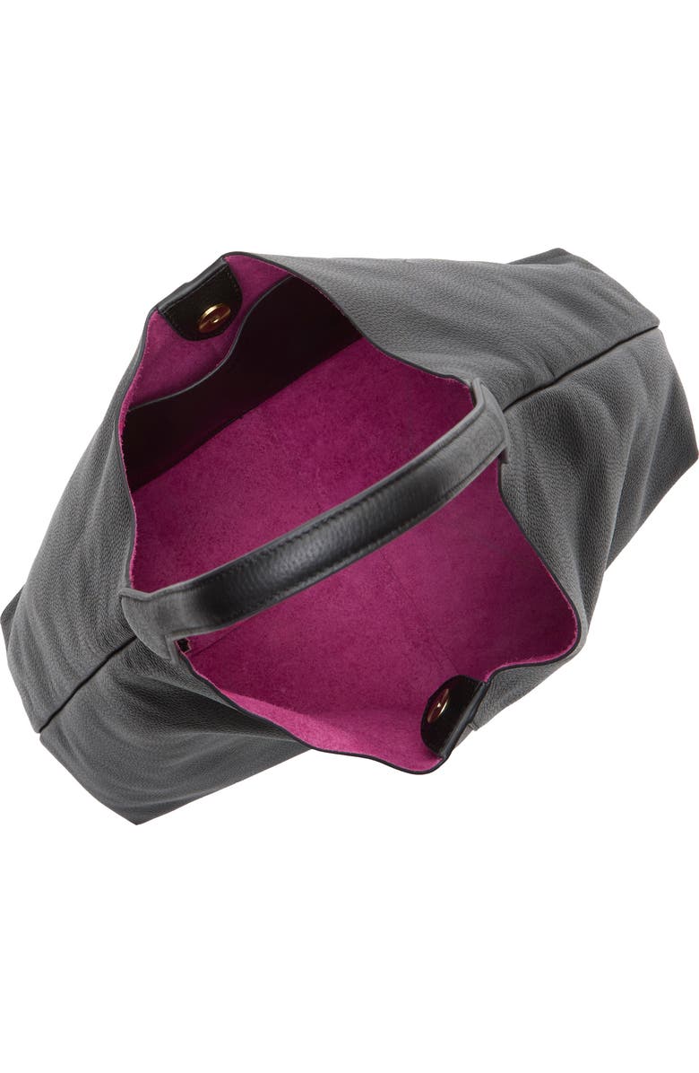 Vince Camuto Jenna Pebble Leather Hobo Bag, Alternate, color, Oxford