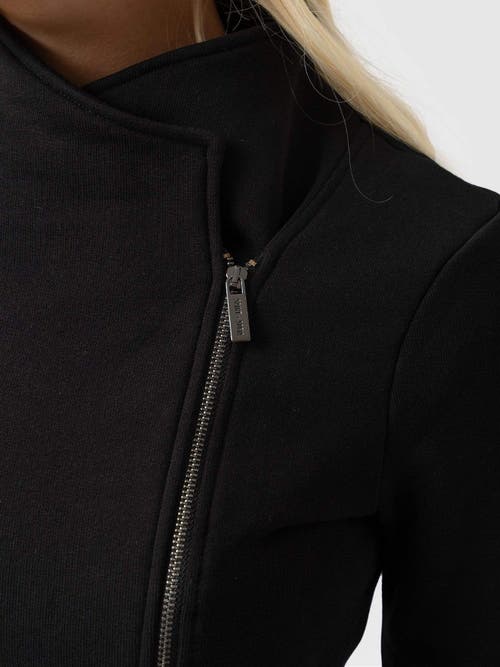 Saint + Sofia Cotton Biker Jacket