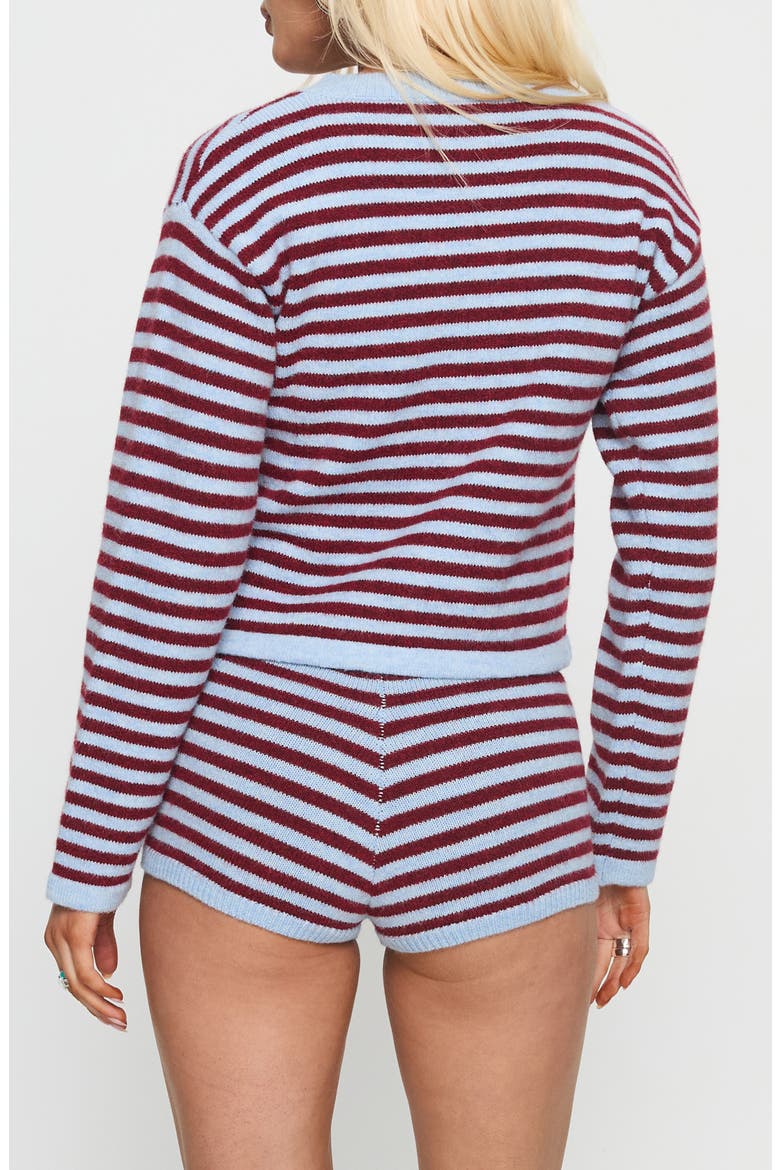 Kollens Striped Knit Cardigan, Alternate, color, BLUE MULTI