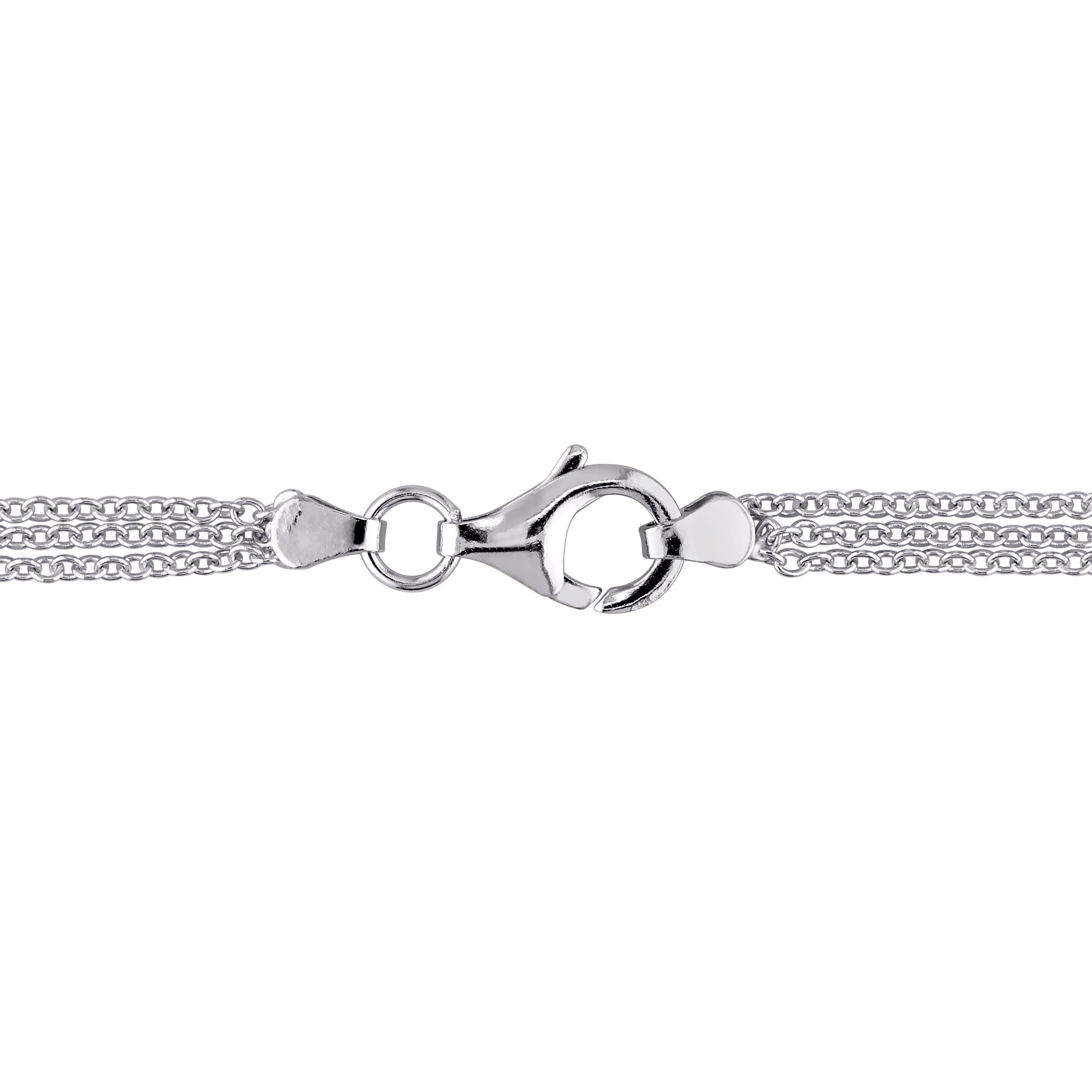 Julianna B. 1 Ctw Diamond Heart Necklace Triple Chain (Women) | Nordstrom