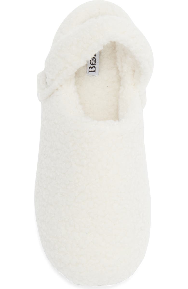 Børn Convertible Faux Shearling Slipper, Alternate, color, Cream