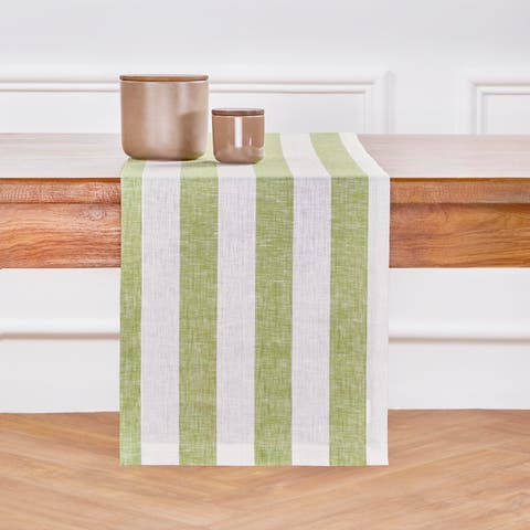 Linen Table Runner - Cabana Stripe