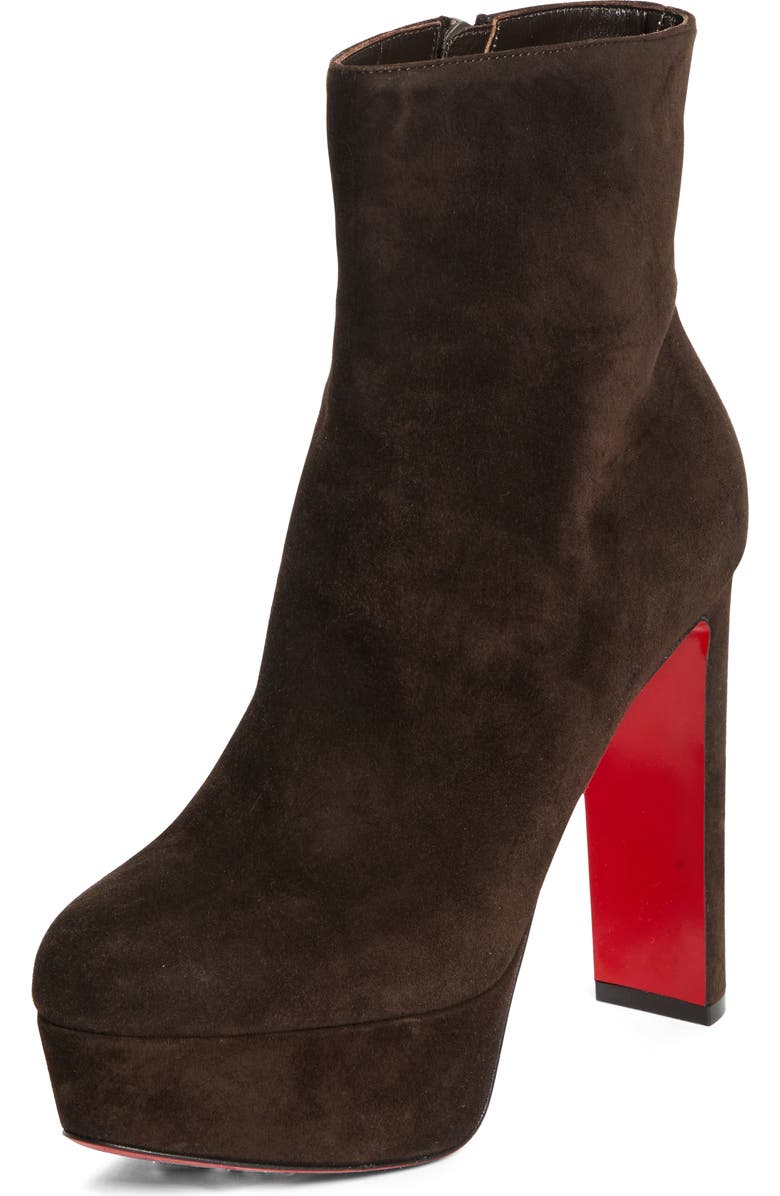 Christian Louboutin Loo Platform Bootie, Main, color, 7164 Cafe