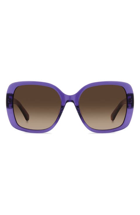 Wenona 57mm Square Sunglasses