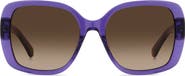 Kate Spade New York Wenona 57mm Square Sunglasses