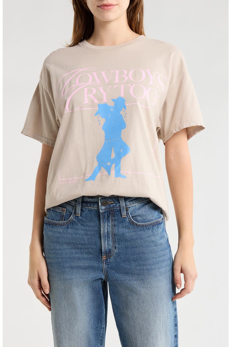 Kelsea Ballerini Print Crew T-Shirt, Main, color, KHAKI