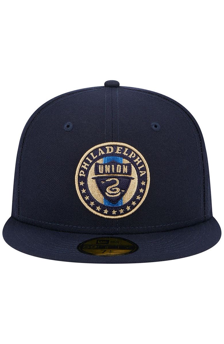 New Era Men's New Era Navy Philadelphia Union Patch 59FIFTY Fitted Hat, Alternate, color,