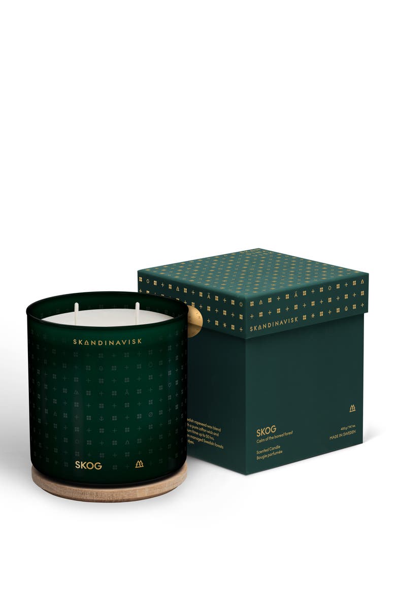 SKANDINAVISK SKOG - 400g Seasonal Scented Candle, Main, color, Green
