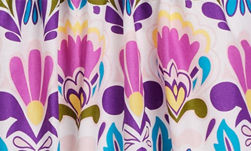Boden Mya Print Long Sleeve Cotton Dress In Multi