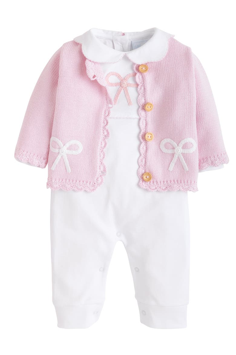 Crochet Cardigan, Alternate, color, Pink Bow
